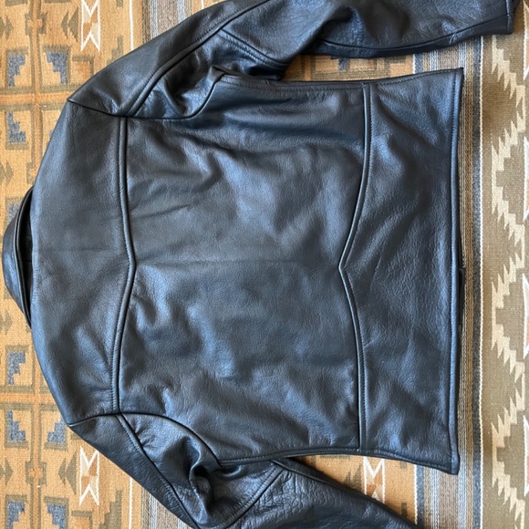 COPY - Women’s new black leather motorcycle jacket xl - Picture 2 of 5